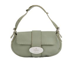 Selleria Flap Bag, Leather, Green, 274931, 3*